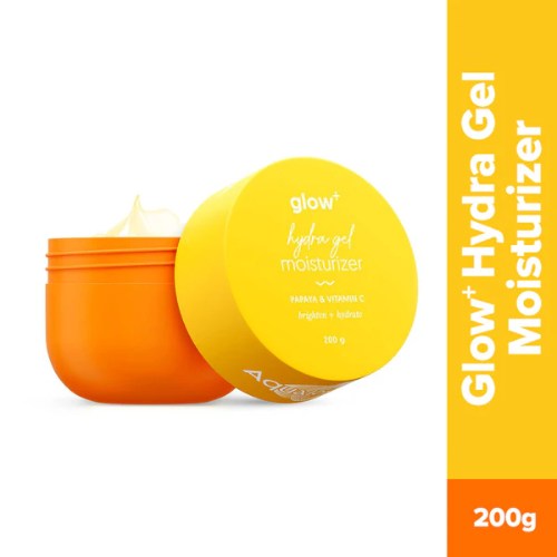 Aqualogica Glow+ Hydra Gel Moisturizer – 200g | Vitamin C & Papaya | Hydrating & Brightening