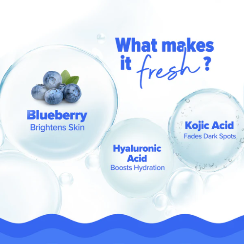 Aqualogical Bright+ Hydra Gel Moisturizer with Blueberry & Kojic Acid - 200 g