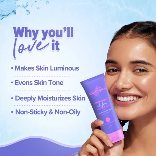 Aqualogical Illuminate+ Oil Free Moisturizer with Wild Berries & Alpha Arbutin for Luminous Glow - 100g