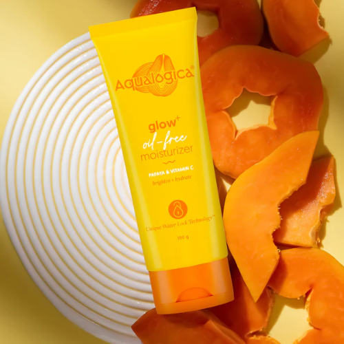 Aqualogical Glow+ Oil Free Moisturizer with Papaya & Vitamin C for Glowing Skin - 100g