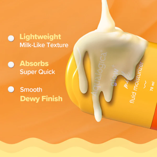 Aqualogical Glow+ Milk Fluid Moisturizer - 70ml