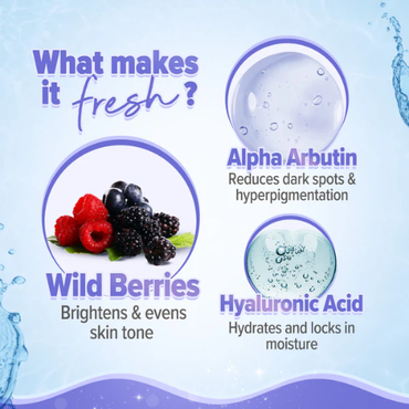 Aqualogical Illuminate+ Lush Strobe Cream with Wild Berries & Alpha Arbutin for Instant HD Glow - 30g
