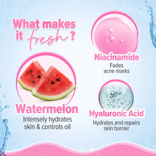 Aqualogical Radiance+ Lush Strobe Cream with Watermelon & Niacinamide for Instant HD Glow - 30g