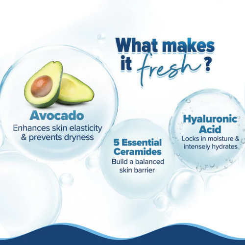 Aqualogical 5 Barrier+ Hydra Gel Moisturizer with Avocado & 5 Essential Ceramides - 100 g