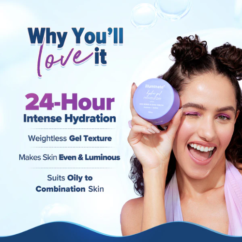 Aqualogical Illuminate + Hydra Gel Moisturizer with Wild Berries & Alpha Arbutin - 100g