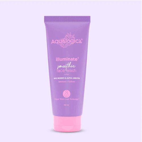 Aqualogical IIIuminate+ Smoothie Face Wash with Wild Berries & Alpha Arbutin for Luminous Glow - 100ml