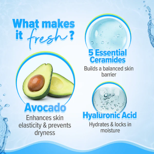 Aqualogical 5 Barrier+ Repair Gentle Cleanser with Avocado & 5 Essential Ceramides - 100 ml