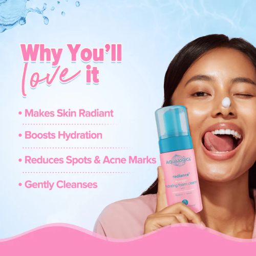 Aqualogical Radiance+ Mousse Hydrating Foam Cleanser - 100 ml