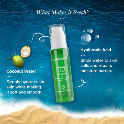 Aqualogical Hydrate+ Refresh Toning Mist, 100 ml