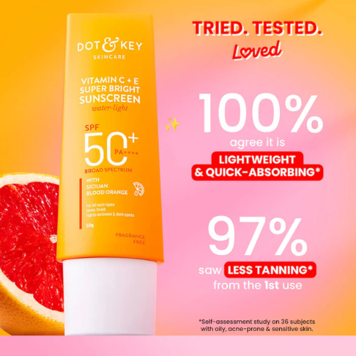 Dot & Key Vitamin C + E Sunscreen, SPF 50+ PA++++ 80g