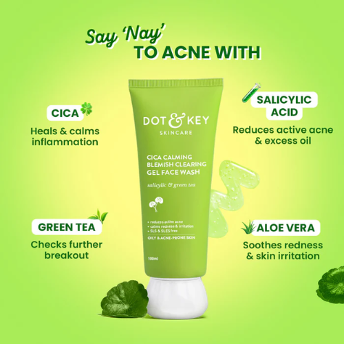 Dot & Key Cica + Salicylic Acid Face Wash for Oily Skin 100ml
