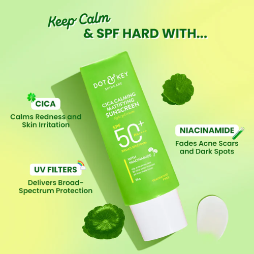 Dot & Key Cica + Niacinamide Matte Sunscreen SPF 50+ PA++++ 50g