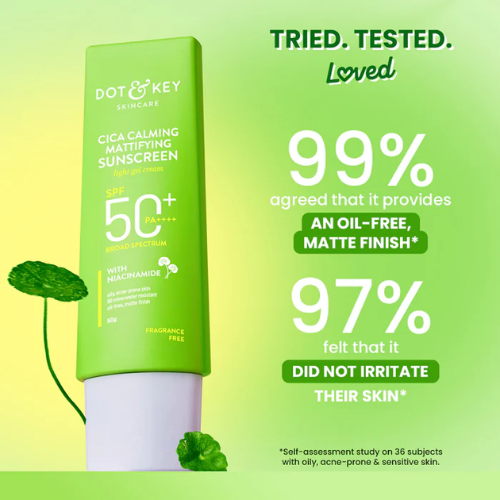 Dot & Key Cica + Niacinamide Matte Sunscreen SPF 50+ PA++++ 50g