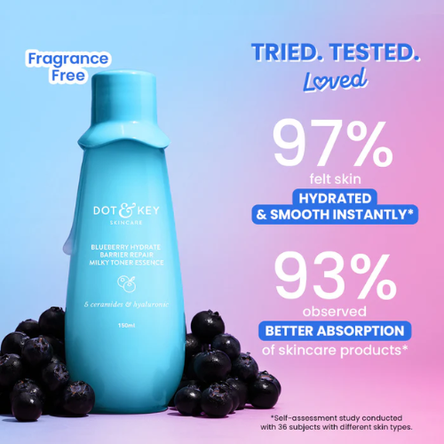 dot and key Blueberry Hydrate Barrier Repair Milk Face Toner 150ml