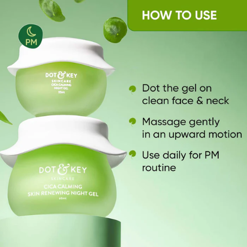 Dot & Key Cica Calming Night Gel (Niacinamide + Green Tea) 60ml