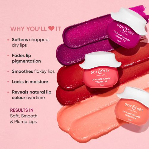 Dot & Key Lip Plumping Mask with Vitamin C + E