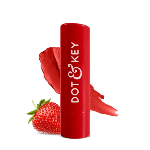 Dot & Key SPF 50+ Barrier Repair Hydrating Lip Balm (Strawberry Red - High Tinted)
