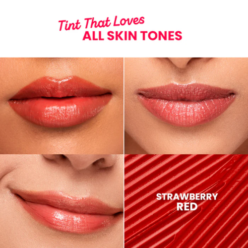 Dot & Key SPF 50+ Barrier Repair Hydrating Lip Balm (Strawberry Red - High Tinted)