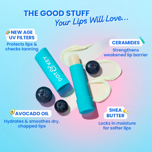 Dot & Key SPF 50+ Barrier Repair Hydrating Lip Balm (Blueberry Bliss - Non-Tinted)