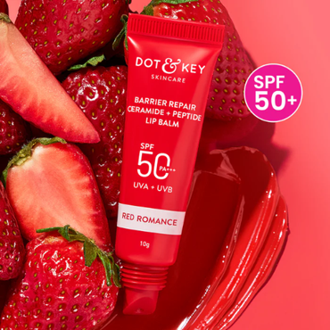 Dot & Key Ceramide + Peptide Lip Balm SPF 50 PA+++ (Red Romance)