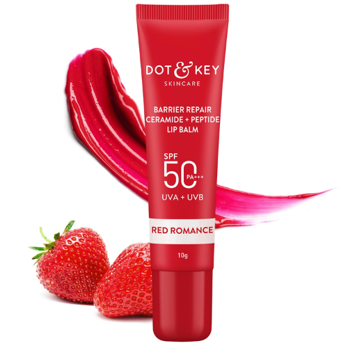 Dot & Key Ceramide + Peptide Lip Balm SPF 50 PA+++ (Red Romance)