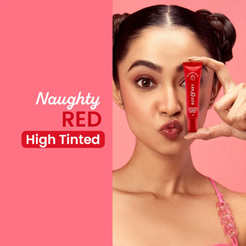 Dot & Key Vitamin C + E Brightening Lip Balm with SPF 50+ (Strawberry Crush High Tinted)