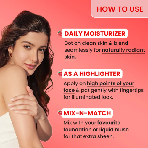 Dot & Key Strobe Cream (Moisturizer + Highlighter) Strawberry - Pearl Pink