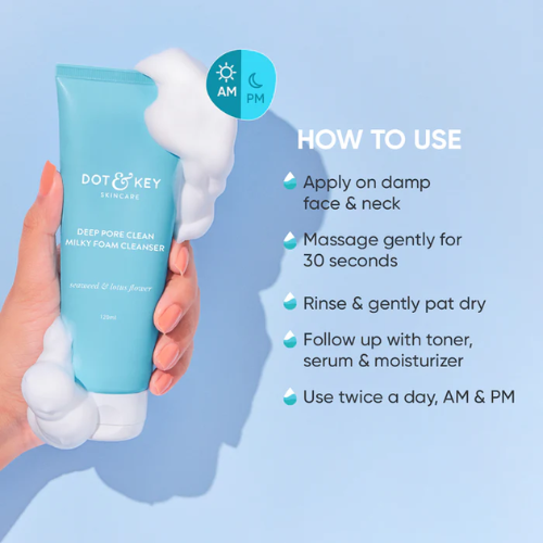 Dot & Key Deep Pore Clean Foaming Face Wash