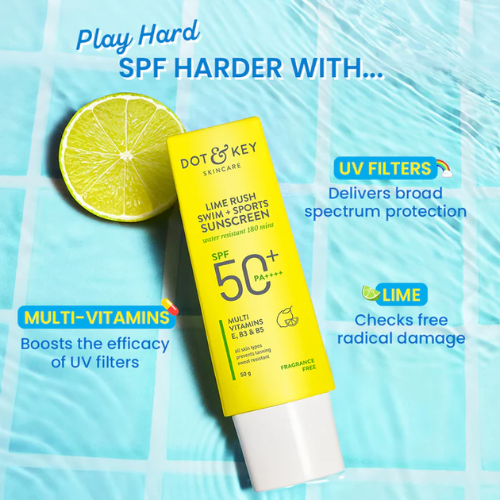 Dot & Key Swim + Sports Sunscreen SPF 50+ (Water Resistant) 50g