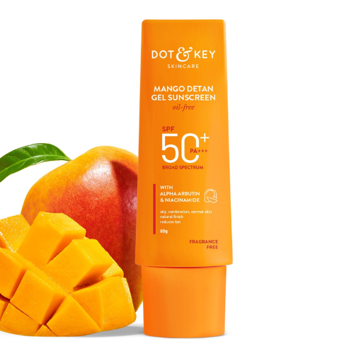 Dot & Key Mango + Detan Gel Sunscreen (Oil Free), SPF 50+ PA+++ 80g