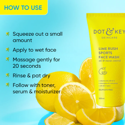 Dot & Key Lime Rush Sports Facewash 100ml