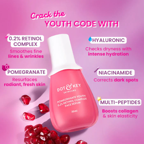 Dot & key pomegranate youth 0.2 retinol complex face serum 30ml