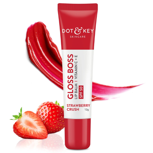 Dot & key SPF 50+ Vitamin C + E Brightening Lip Balm - Pack of 2 (Strawberry Crush)