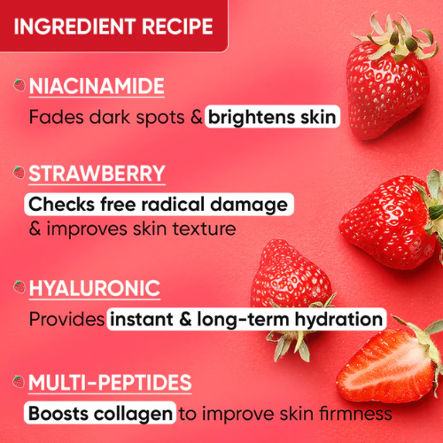 Dot & key Strawberry + Niacinamide Moisturizer, Pack of 2 160g