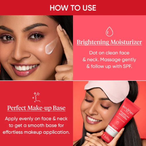 Dot & key Strawberry + Niacinamide Moisturizer, Pack of 2 160g
