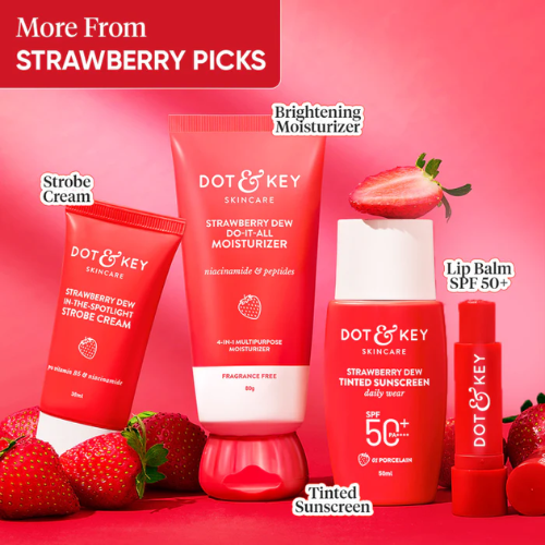 Dot & key Strawberry + Niacinamide Moisturizer, Pack of 2 160g