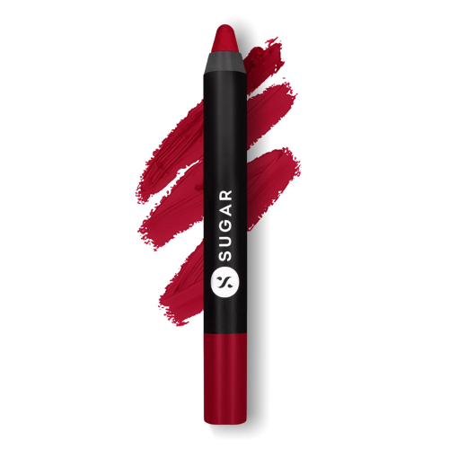 SUGAR Cosmetics Matte As Hell Crayon Lipstick 01 Scarlett O'Hara (Red) 2.8 gm