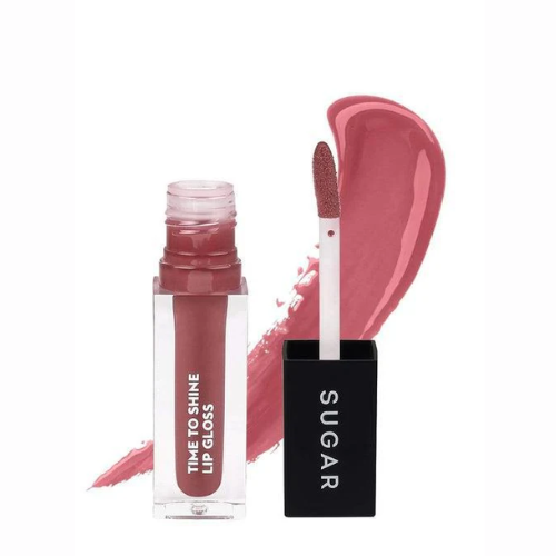 SUGAR Cosmetics Time To Shine Lip Gloss 02 Velma Pinkley (Pink Nude)
