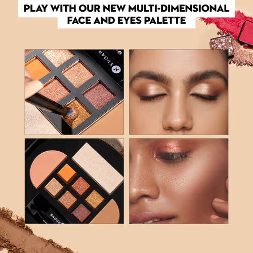 Sugar Contour De Force Eyes And Face Palette - 01 - Warm Win