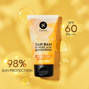 Sugar Tan Ban 1% Kojic Acid Sunscreen