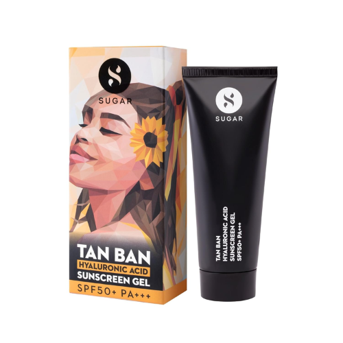 Sugar Tan Ban Hyaluronic Acid Sunscreen Gel with SPF 50+ PA+++