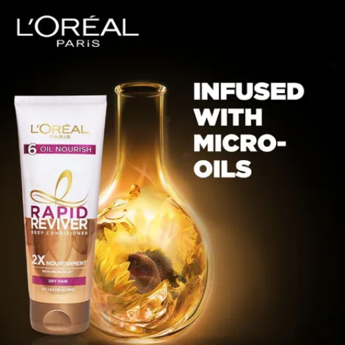 Loreal Paris 6 OIL NOURISH RAPID REVIVER DEEP CONDITIONER (180 ML)