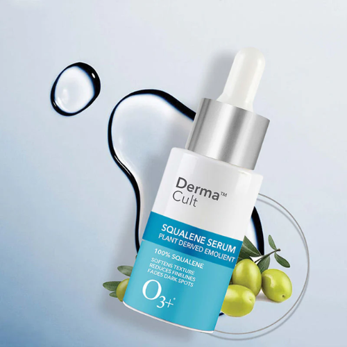 O3+ Derma Cult 100% Squalene Facial Oil to Moisturise, Nourish and Reduce Finelines (30ml)