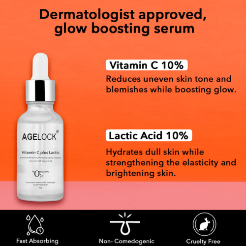 O3+ Agelock Vitamin C Plus Lactic for Skin Whitening (30g)