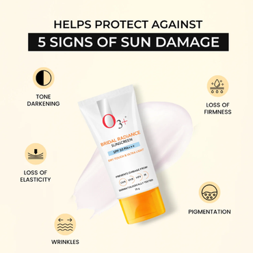 O3+ Bridal Radiance Sunscreen SPF 50 PA +++ (75g)