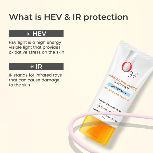 O3+ Bridal Radiance Sunscreen SPF 50 PA +++ (75g)