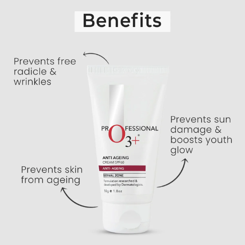 O3+ SPF 60 Anti Ageing Cream (50gm)