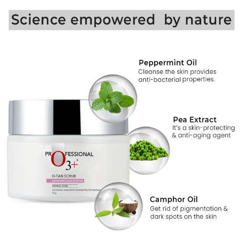 O3+ D Tan Scrub 50 Gram