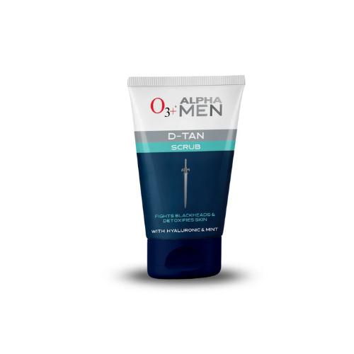 O3+ Alpha Men Acno D Tan Scrub With Hyaluronic & Mint (50ml)