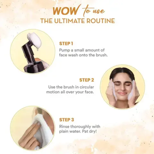 WOW Ubtan Foaming Face Wash For Glowing Skin | 150 ml